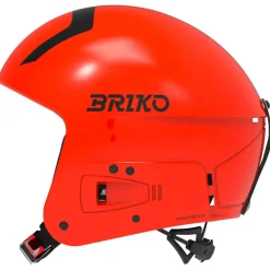 Casco Briko Vulcano Fis 6.8 Junior Shiny Orange Fluo Black