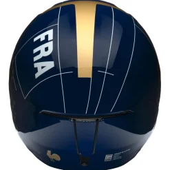 Casco Briko Vulcano 2.0 France Shiny Tangaroa Blue Gold White