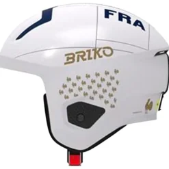 Casco Briko Vulcano 2.0 Mips France Shiny White Tangaroa Blue Gold
