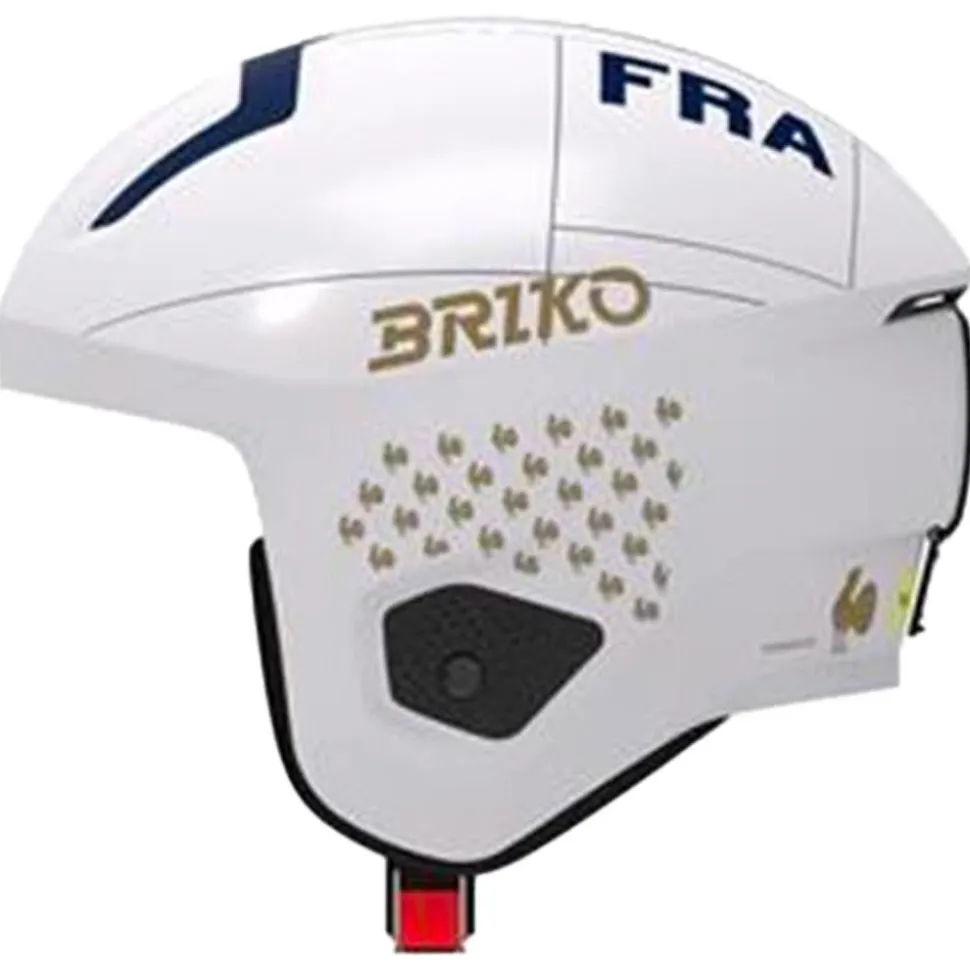 Casco Briko Vulcano 2.0 Mips France Shiny White Tangaroa Blue Gold