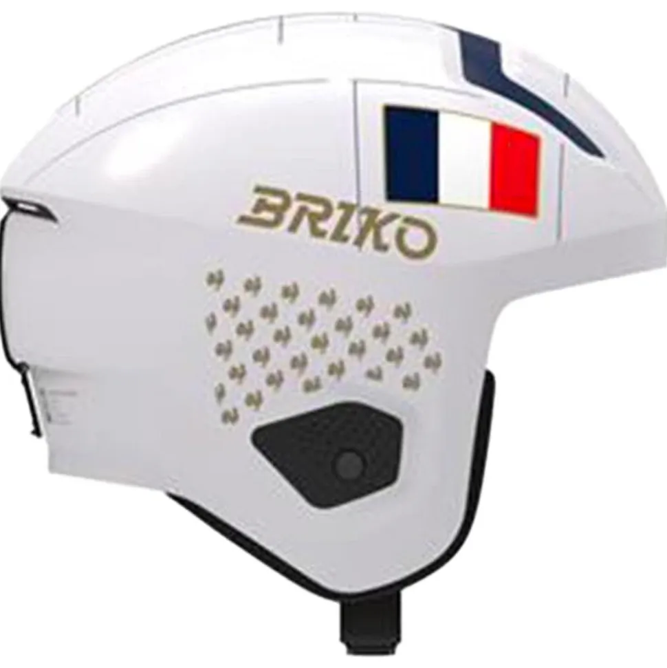 Casco Briko Vulcano 2.0 Mips France Shiny White Tangaroa Blue Gold