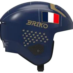 Casco Briko Vulcano 2.0 Mips France Shiny Tangaroa Blue Gold White