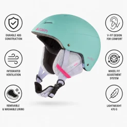 Casco Cairn Android Junior Turquoise Neon Pink