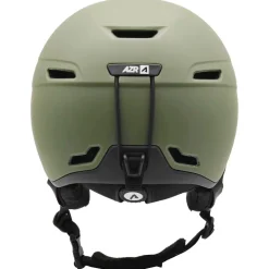Casco con visiera AZR Orion Visor Kaki Noir Mat Irisé Rouge