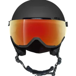 Casco con visiera AZR Orion Visor Noir Mat Irisé Rouge