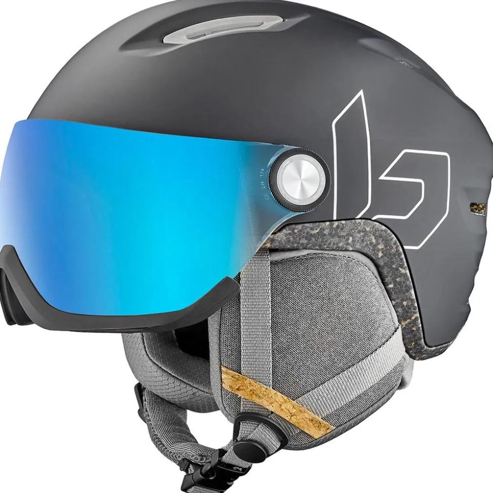 Casco con visiera Bollé V-Atmos Black Matte Photochromic Blue