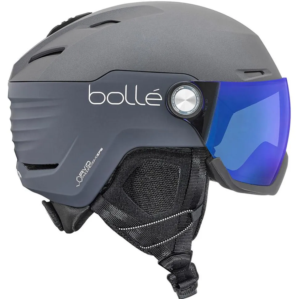 Casco con visiera Bollé V-Ryft Pure Grey Matte Photochromic Blue