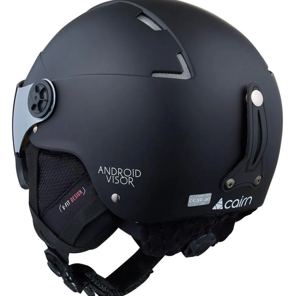 Casco con visiera Cairn Android Visor Mat Black