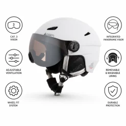 Casco con visiera Cairn Electron Visor Mat White