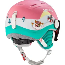Casco con visiera Head Maja Visor Paw Silver Red