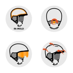 Casco con visiera Head Mojo Visor Paw Silver Red