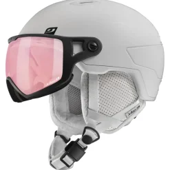 Casco con visiera Julbo Globe Blanc Reactiv 1-3 High Contrast