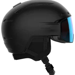Casco con visiera Salomon Driver Prime Sigma Photo Mips Black Sky Blue