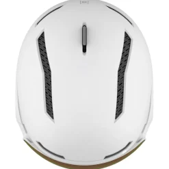 Casco con visiera Salomon Driver Prime Sigma Plus White Silver Pink + Sky Blue