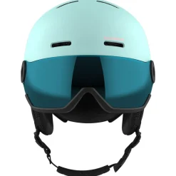 Casco con visiera Salomon Orka Visor Bleached Aqua Flash Blue