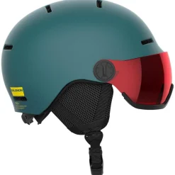 Casco con visiera Salomon Orka Visor North Atlantic Flash Red