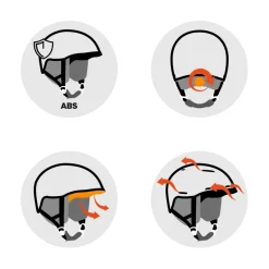 Casco Poc Pocito Skull Fluorescent Orange