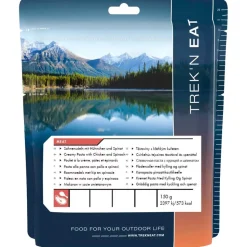 Cibo liofilizzato Trek'n Eat Poulet A La Crème, Pâtes Et Épinards 150 g.