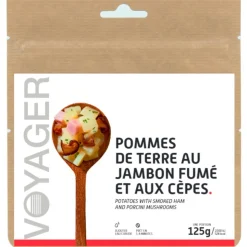 Cibo liofilizzato Voyager Pommes De Terre Au Jambon Fumé Et Aux Cèpes 125 g.