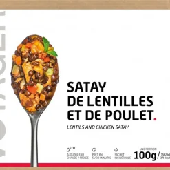 Cibo liofilizzato Voyager Satay De Lentilles Au Poulet 100 g.