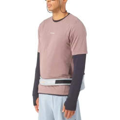 Cintura da corsa Salomon Cross Belt 2 Bottles Gray Violet Quarry Nectarine