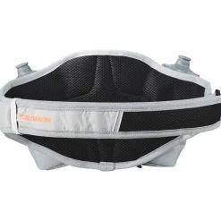 Cintura da corsa Salomon Cross Belt 2 Bottles Gray Violet Quarry Nectarine