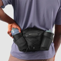 Cintura da corsa Salomon Cross Belt 2 Bottles Black