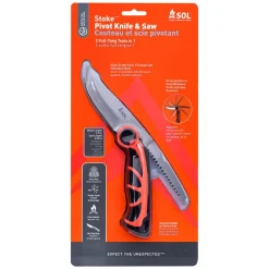 Coltelli SOL Stoke Pivot Knife & Saw Black Orange