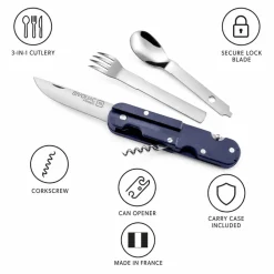 Coltelli TB Outdoor Bivouac Set Blister Bleu