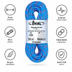 Corde Beal Rando 8mm Blue