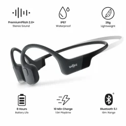Cuffie Shokz OpenRun Mini Noir Cosmique