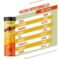 Elettroliti Baouw Pastilles Electrolytes (x10) 50 g. Mangue Ananas