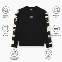 Felpa Picture Blayr Printed Crew Black Shadow