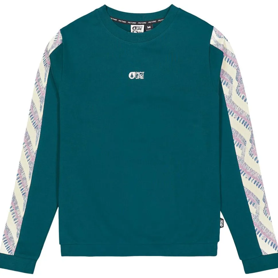 Felpa Picture Blayr Printed Crew Deep Water Birdiplum
