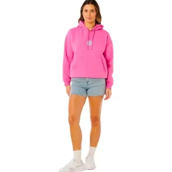 Felpa Rip Curl Icons Of Surf Heritage Hood Super Pink