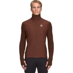 Felpa Sportswear Bjorn Daehlie Full Zip Comfy Cappuccino