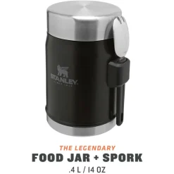 Gavette Stanley The Legendary Food Jar + Spork 0.4L Matte Black Pebble