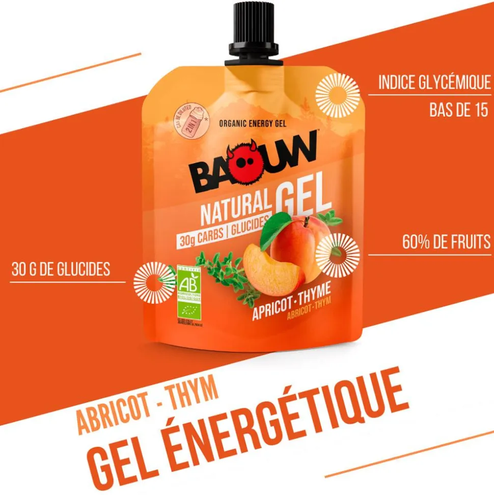 Gel energetici Baouw Gel Naturel Bio 85 g. Abricot Thym