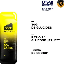Gel energetici Naak Boost Energy Gel 30 g. Neutre