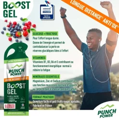 Gel energetici Punch Power Gel Longue Distance Anti'Ox 40 g Fruits Rouges