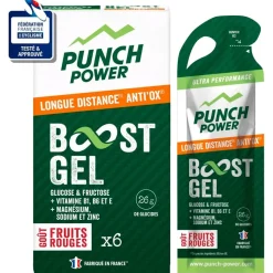 Gel energetici Punch Power Gel Longue Distance Anti'Ox 40 g Fruits Rouges