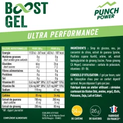 Gel energetici Punch Power Gel Boost Coup De Fouet 40 g Caféine Cola