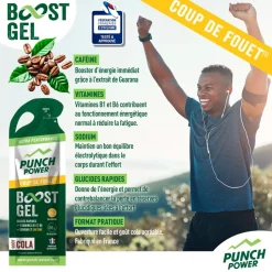 Gel energetici Punch Power Gel Boost Coup De Fouet 40 g Caféine Cola