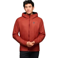 Giacca da alpinismo Black Diamond M First Light Hybrid Hoody Iron Red