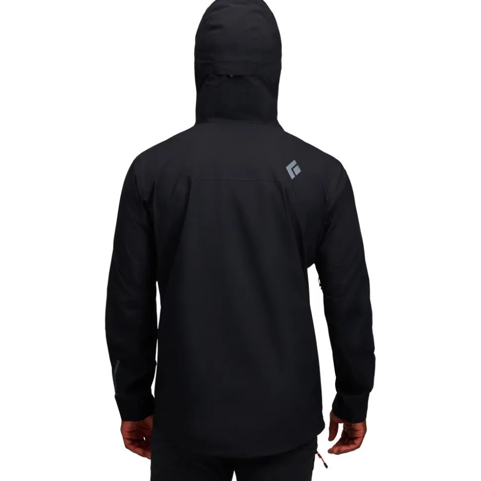 Giacca da alpinismo Black Diamond Strataline Stretch Shell Black