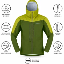 Giacca da alpinismo Norrona Falketind Dri1 Jacket M Pesto Golden Lime
