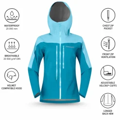 Giacca da alpinismo Norrona Falketind Dri1 Jacket W Brittany Blue Aqua Haze