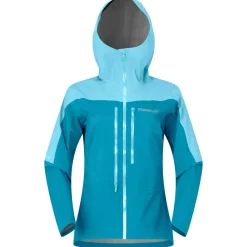 Giacca da alpinismo Norrona Falketind Dri1 Jacket W Brittany Blue Aqua Haze