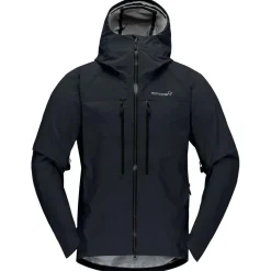 Giacca da alpinismo Norrona Trollveggen Gore-Tex Pro Light Jacket M's Caviar Black