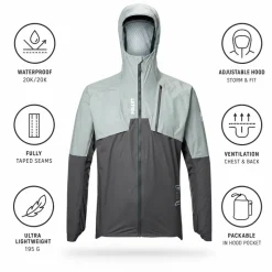 Giacca da trail Millet Intense Pro 2,5L Jacket M Granite Tarmac